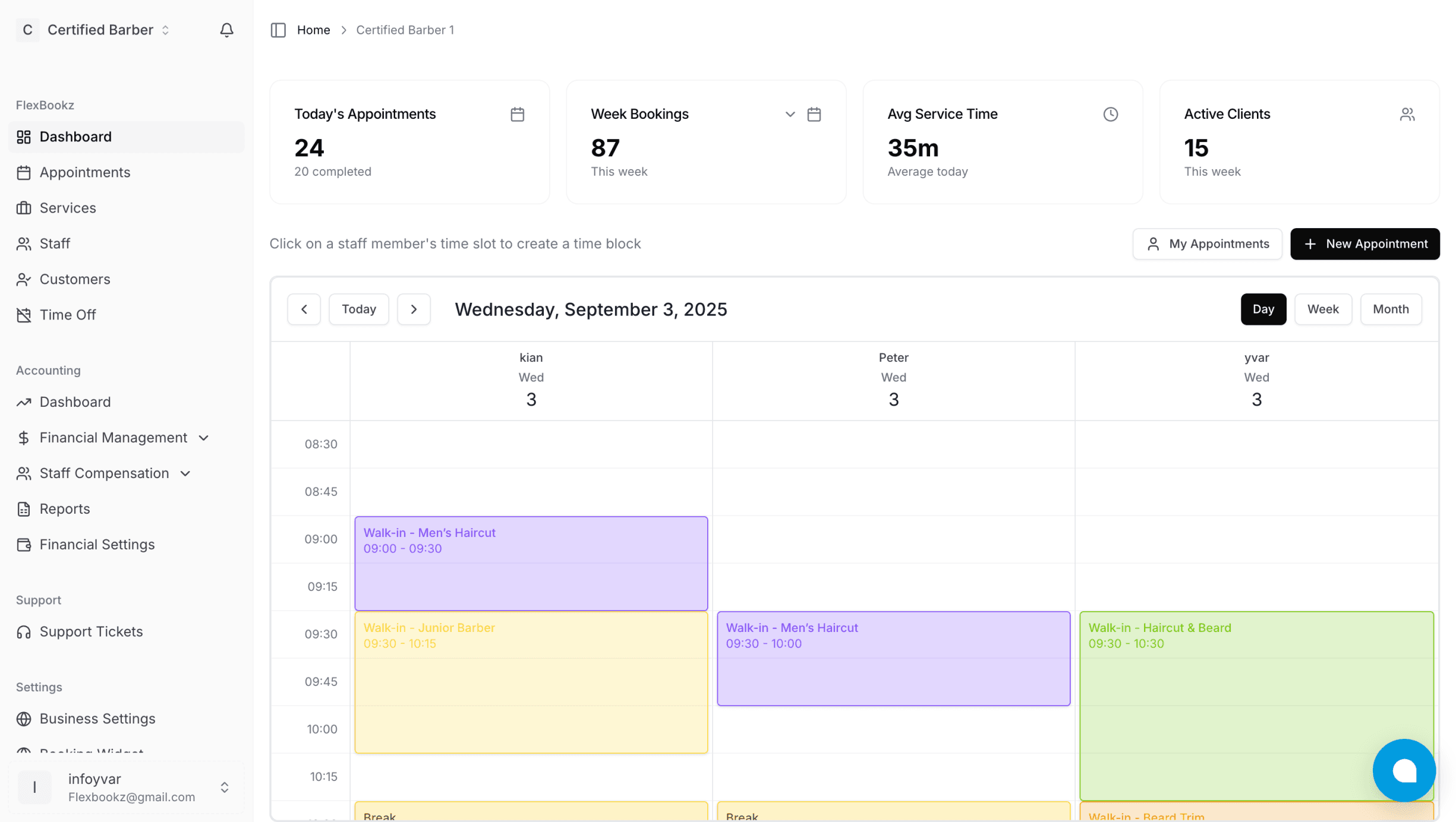 FlexBookz Dashboard